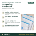 Vakum kese za garderobu — običan usisivač izvlači vazduh