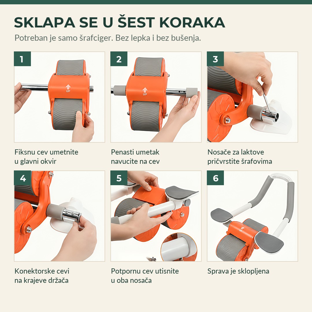 Rastavljanje sprave za odlaganje